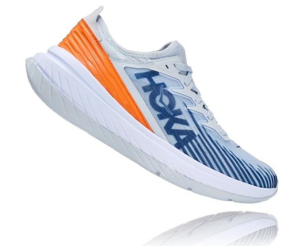 Hoka One One Carbon X-SPE Mens UK - Blue Road Running Shoes - WYHAE9407